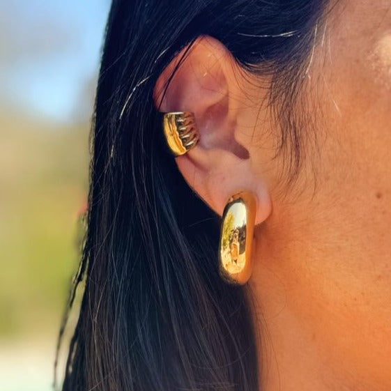 Chuncky Earrings Gold - M
