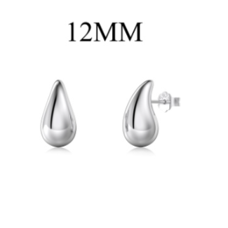 GOTAS 12mm, PLATA 925