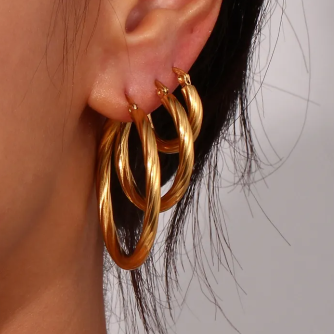 Croissant Hoops 40mm