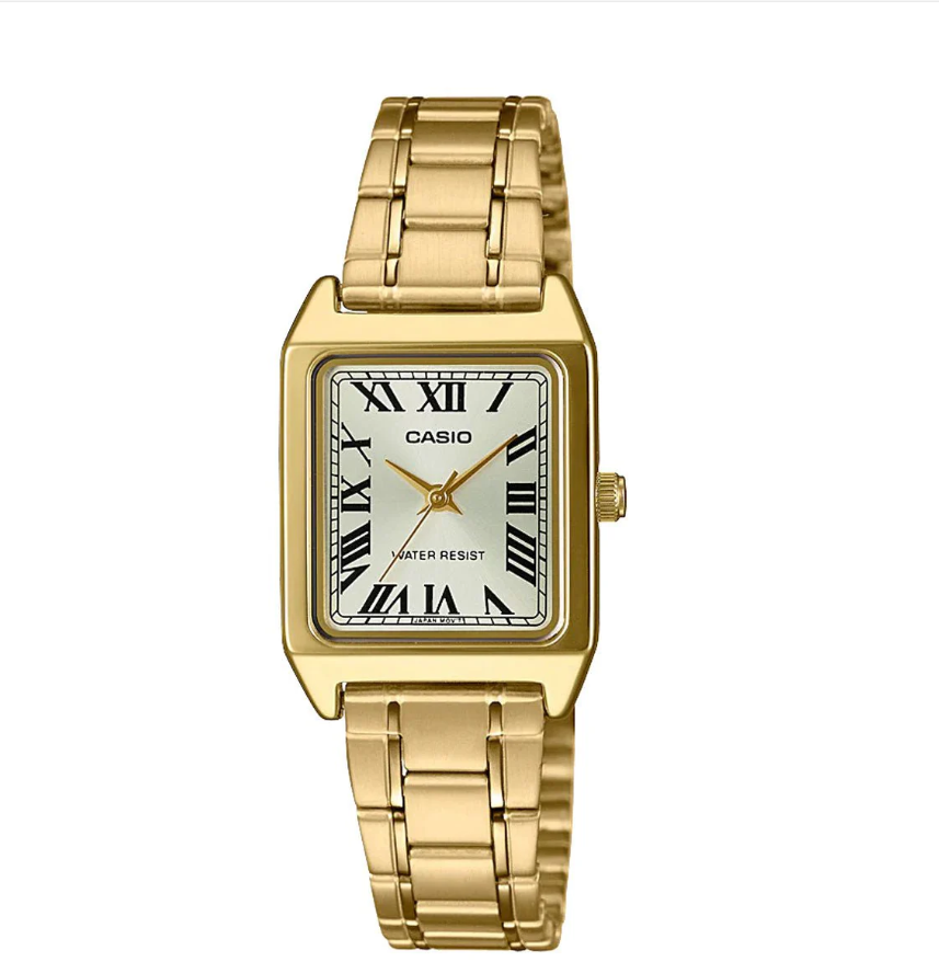 RELOJ CASIO ANÁLOGO RECTANGULAR, ACERO INOXIDABLE
