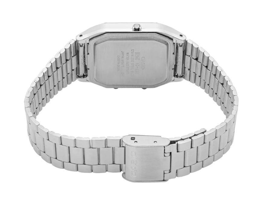 RELOJ CASIO ANÁLOGO/DIGITAL, ACERO INOXIDABLE