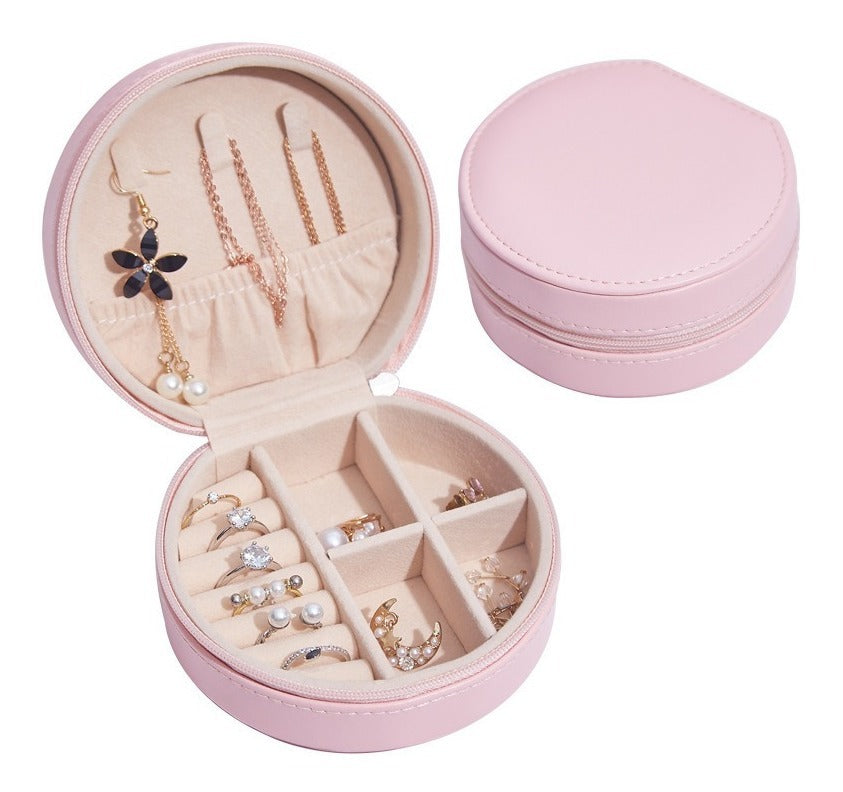 Travel Joyerito circular rosado