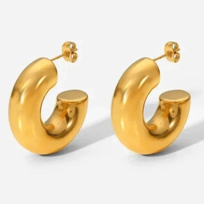 Chuncky Earrings Gold - M