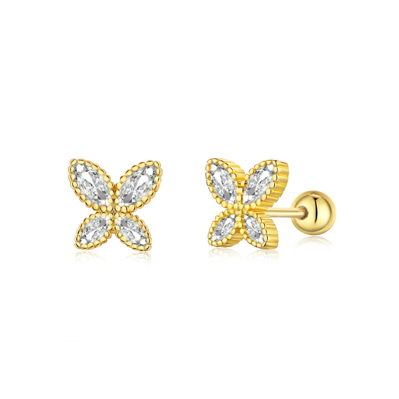 Mariposas baño 18k