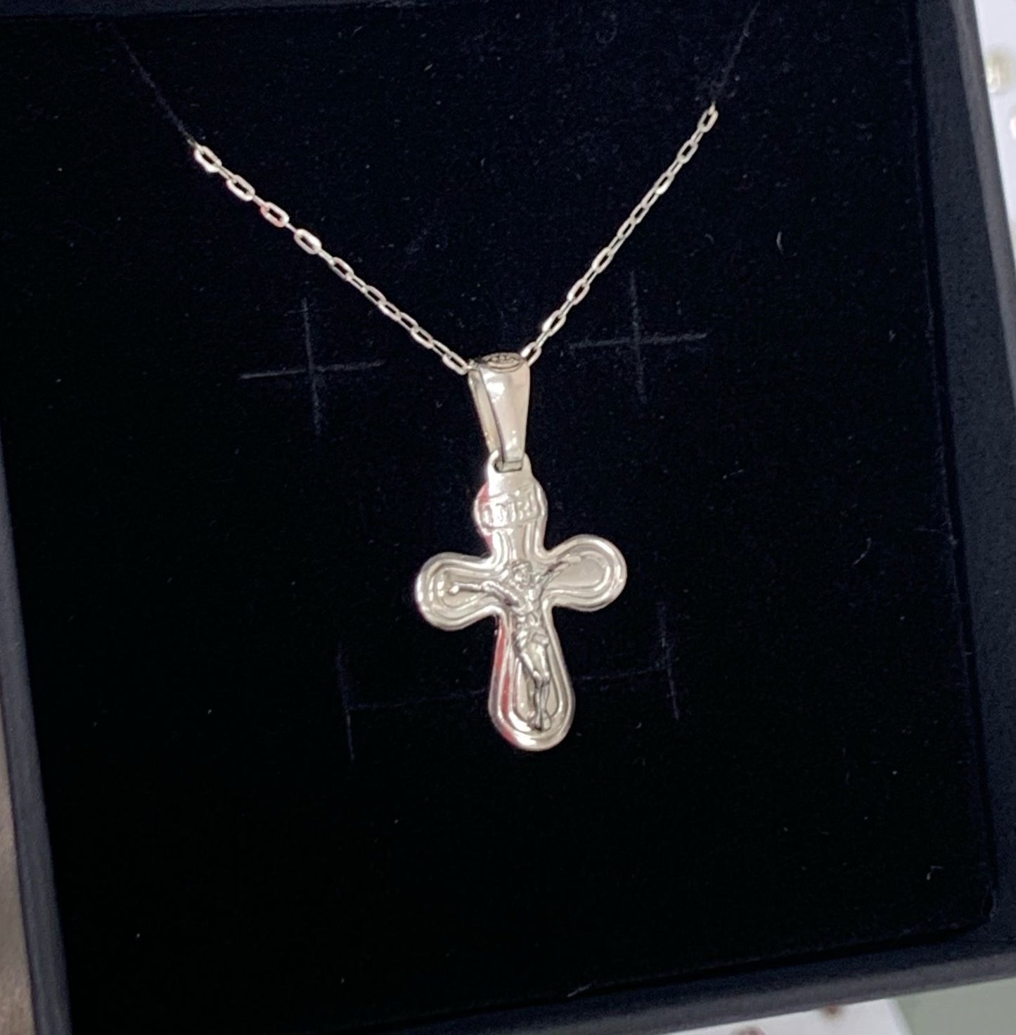 DIJE CRUZ REDONDA, PLATA 925