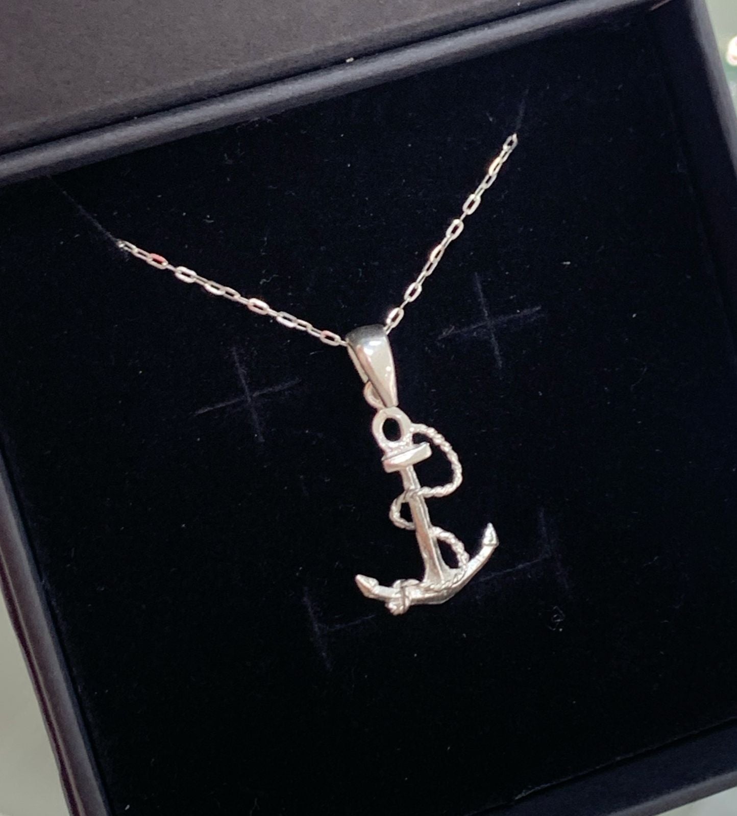 DIJE ANCLA Y CUERDA, PLATA 925