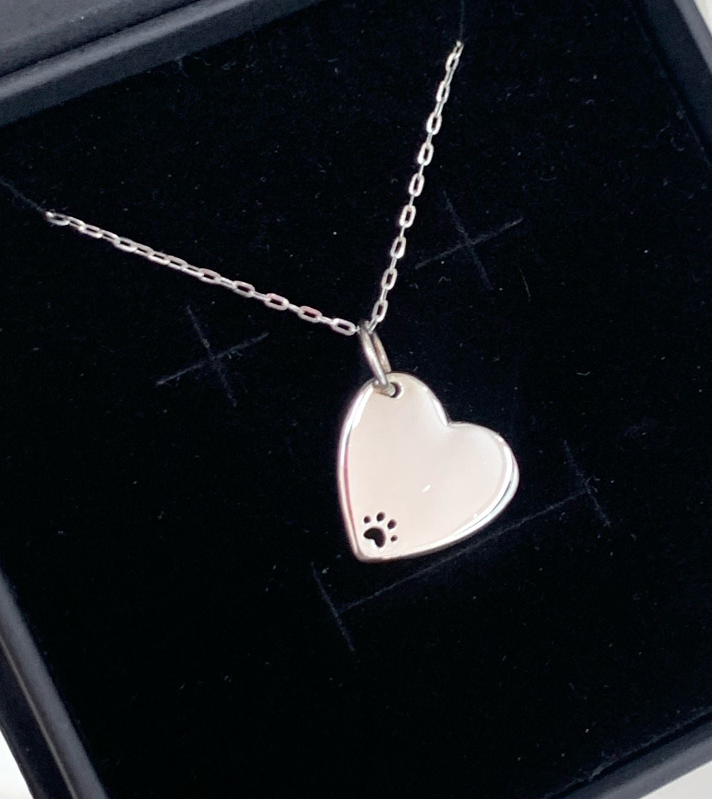 DIJE CORAZON PATITA, PLATA 925