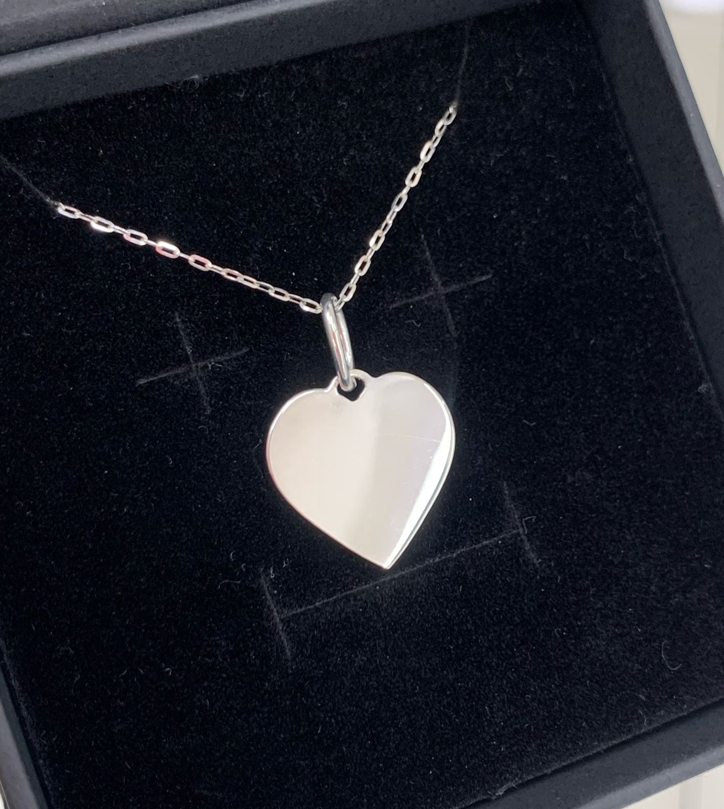 DIJE CORAZON PLACA, PLATA 925