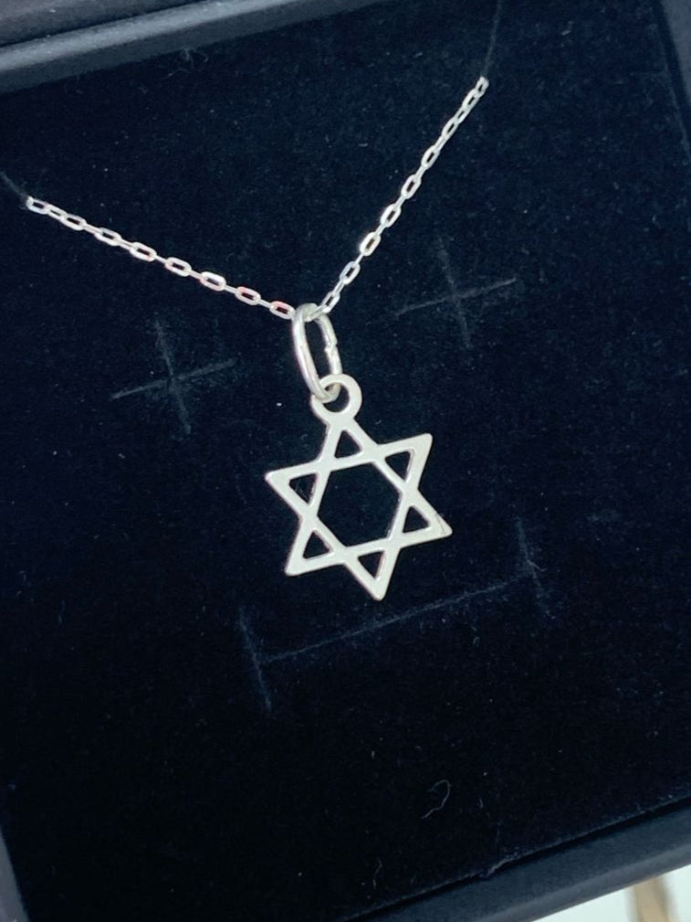 DIJE DE ESTRELLA DE DAVID, PLATA 925