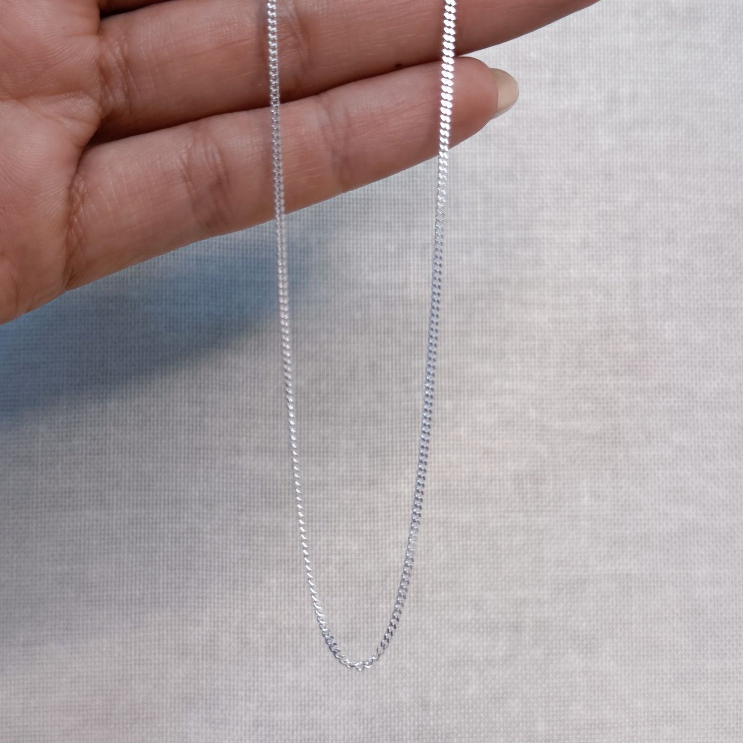 CADENA BÁSICA, 45 CM, PLATA 925