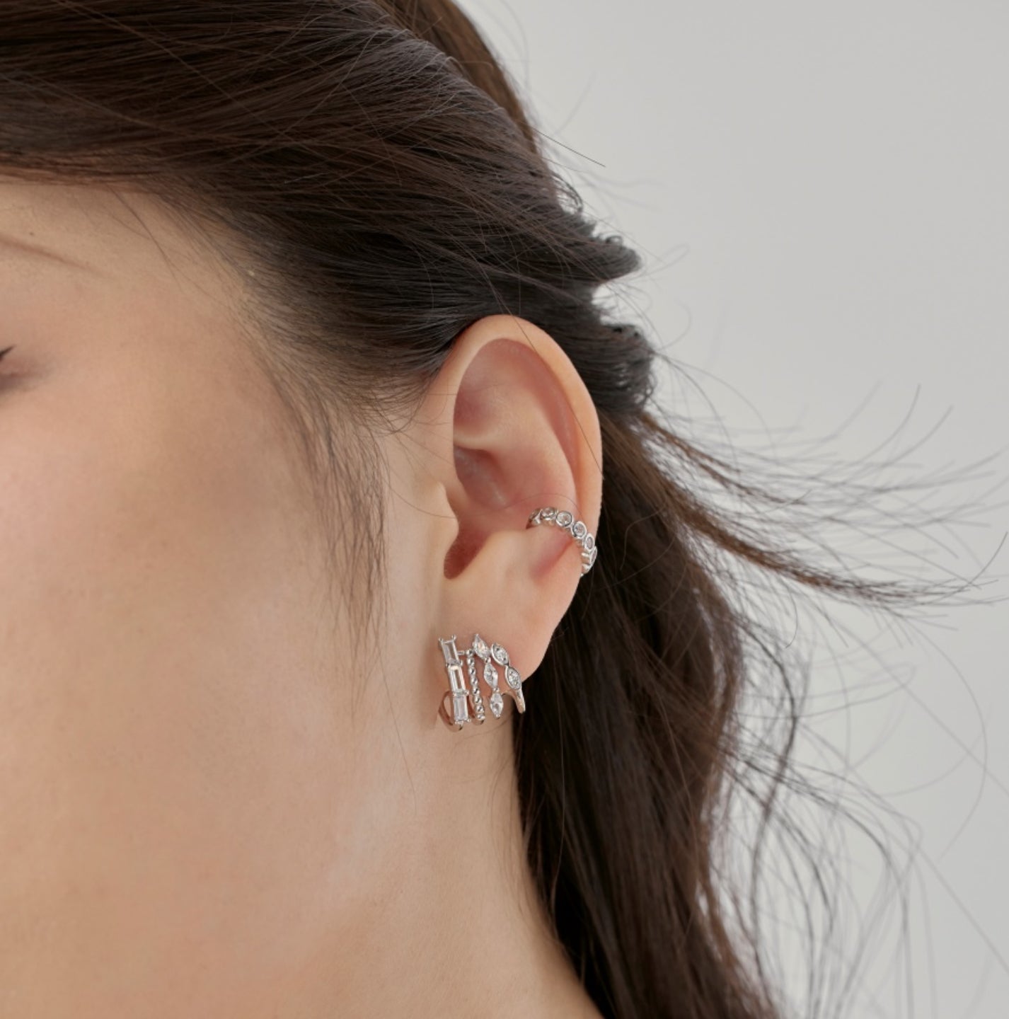 EAR CLIP PLATEADO, PLATA 925