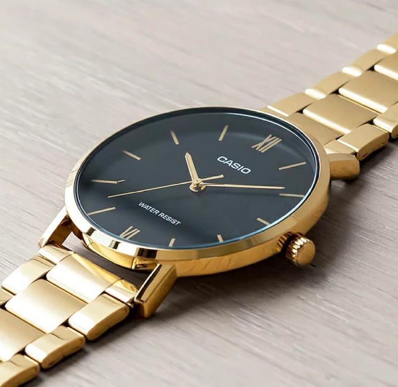 RELOJ CASIO ANÁLOGO CIRCULAR, ACERO INOXIDABLE