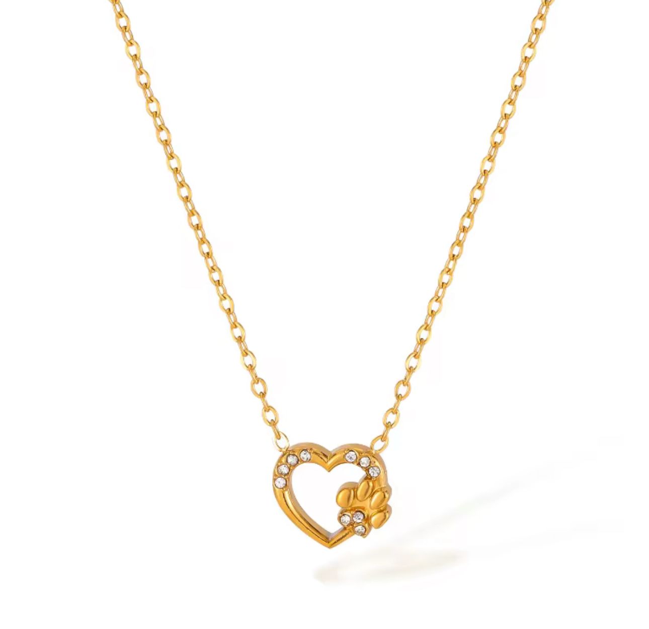 CADENA PATITA Y CORAZON