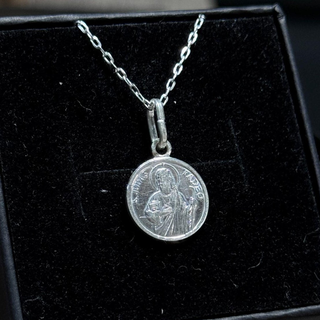 DIJE CIRCULAR JUDAS MEDIANO PLATA 925