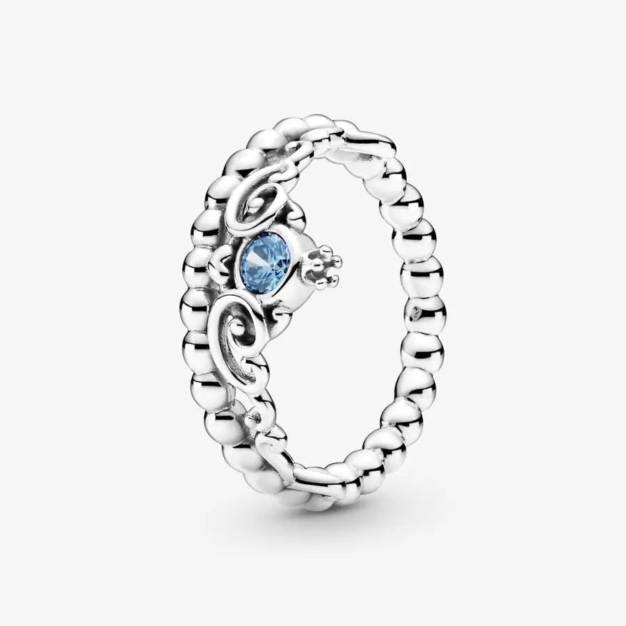 Anillo Tiara Azul Cenicienta Disney