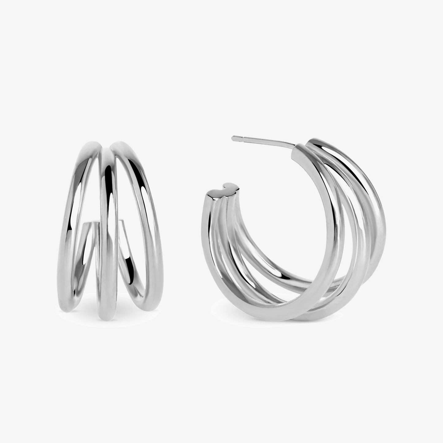 Edna Hoops Silver
