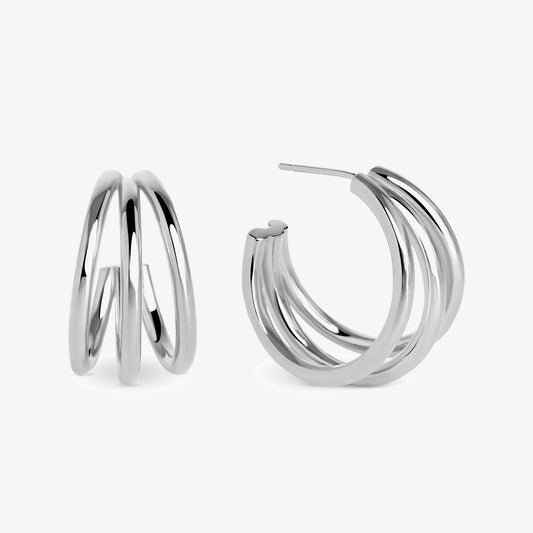 Edna Hoops Silver