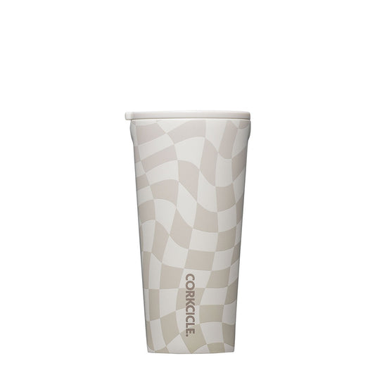 TUMBLER - 16 OZ - WAVY CHECKERBOARD