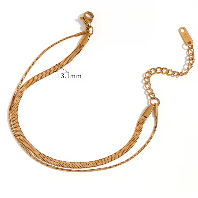 Bracelet plana doble