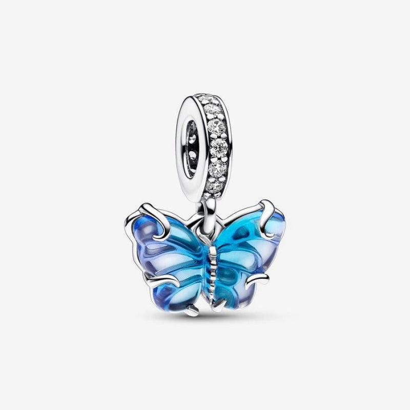Murano Glass Butterfly Azules