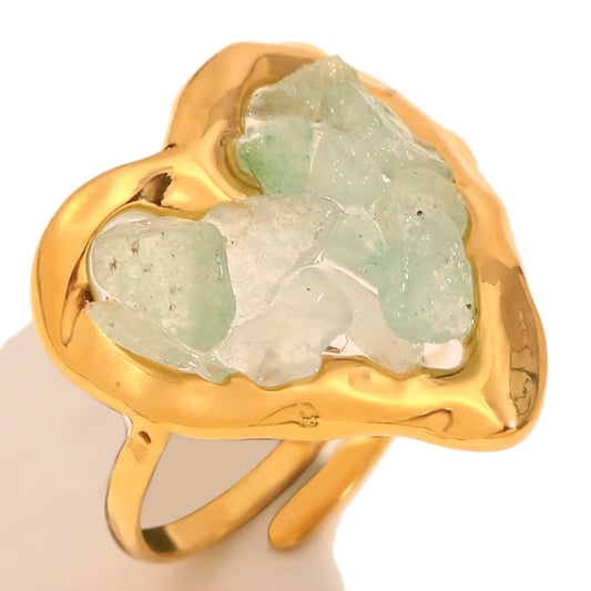 Anillo piedritas ajustable