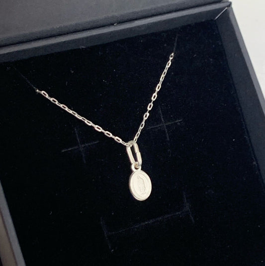 DIJE VIRGEN GUADALUPE, SUPER MINI, PLATA 925