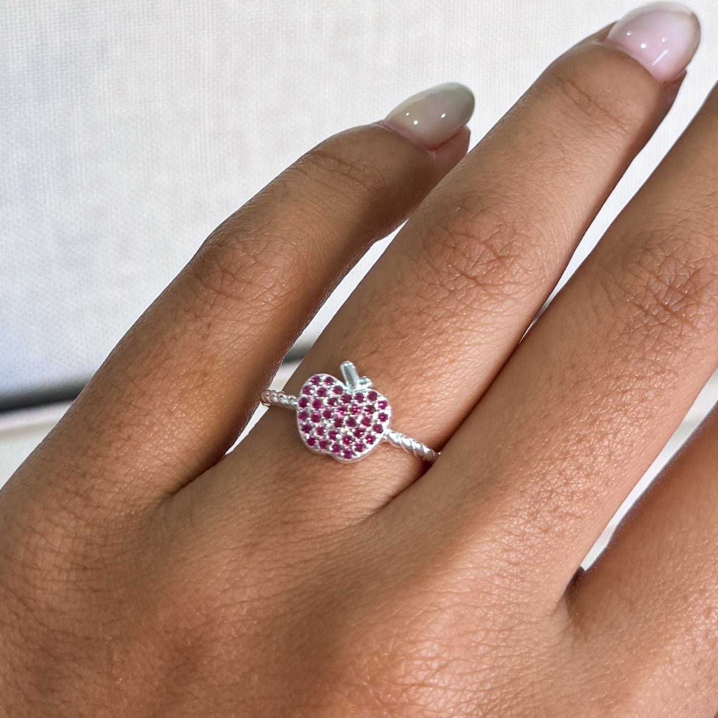 ANILLO APPLE, PLATA 925, 8.500