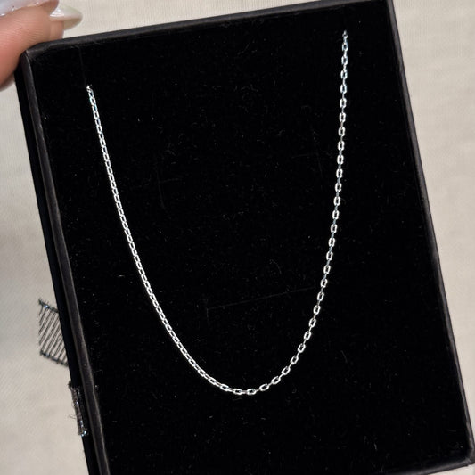CADENA BÁSICA, 40 CM, PLATA 925