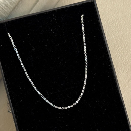 CADENA BÁSICA, 40 CM, PLATA 925
