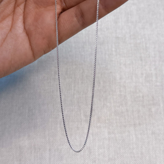 CADENA BÁSICA, 45 CM, PLATA 925