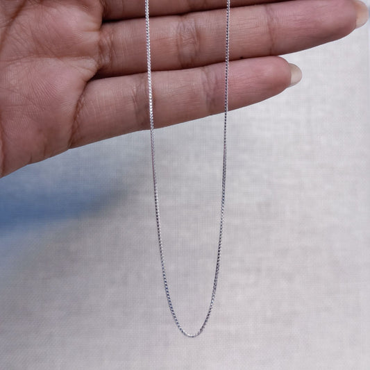 CADENA BÁSICA, 45 CM, PLATA 925