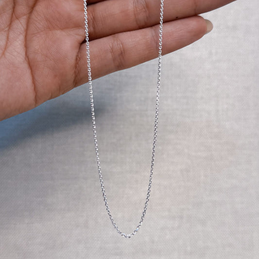 CADENA BÁSICA, 45 CM, PLATA 925