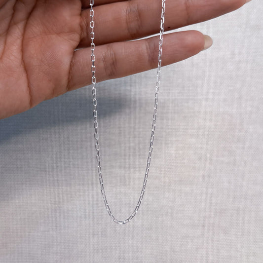 CADENA BÁSICA, 45 CM, PLATA 925