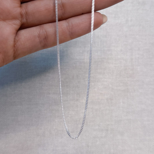 CADENA BÁSICA, 45 CM, PLATA 925