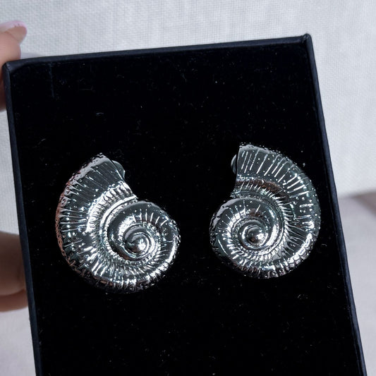 Fibonacci Earrings Silver