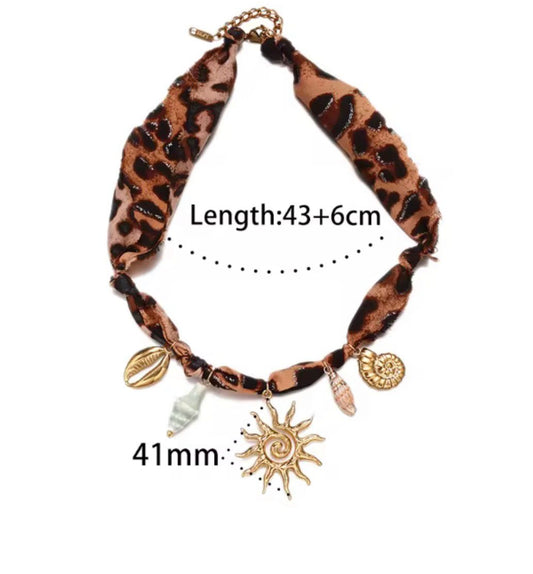 Scarf necklace