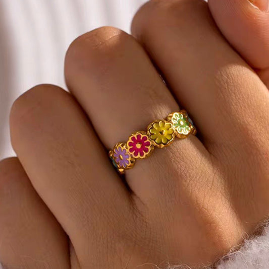 Little flowers ring