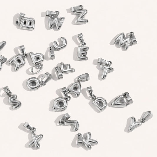 Letras inicial acero silver