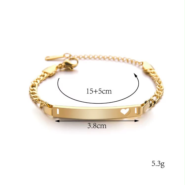 Plaquita Heart Bracelet