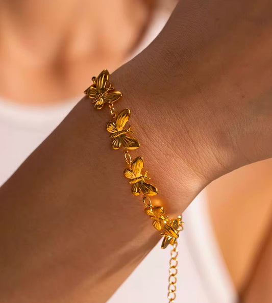 BUTTERFLY GOLD BRACELET