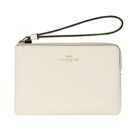 Coach Chalk Corner Zip Wristlet